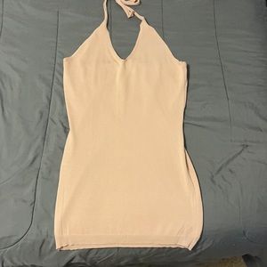 Cute Y2K halter knitted mini dress